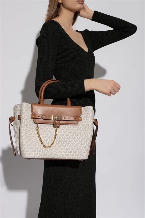 michael kors hamilton bag measurements.